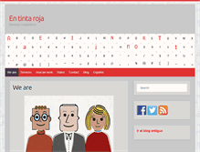 Tablet Screenshot of entintaroja.com